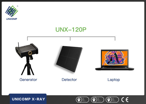 Unx-120P φορητό σύστημα ακτίνας X Unicomp ακτινογραφιών που ανιχνεύει τα όπλα εκρηκτικών υλών