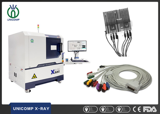 Μηχανή AX7900 επιθεώρησης ακτίνας X microfocus 2.5D Unicomp με την πλάγια άποψη για το λουρί καλωδίων &amp; την επιθεώρηση ρωγμών καλωδίων