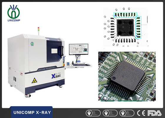 Ανεφοδιασμός εργοστασίων Unicomp του συστήματος επιθεώρησης ακτίνας X microfocus 2.5D 90KV για την εσωτερική επιθεώρηση ατέλειας τσιπ