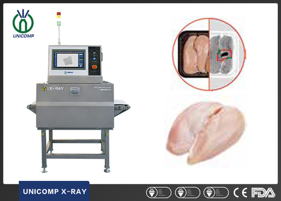 Μηχανή επιθεώρησης ακτίνας X τροφίμων για τα ξένα θέματα μέσα στο φρέσκο κρέας με το αυτόματο rejector