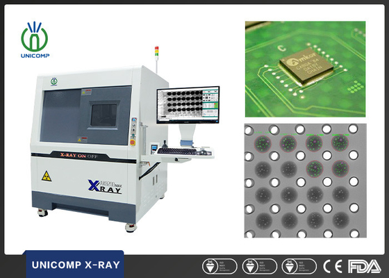 Μηχάνημα ακτίνων X Unicomp σε πραγματικό χρόνο AX8200MAX 5 Micron κλειστός σωλήνας για SMT EMS BGA Κενός έλεγχος