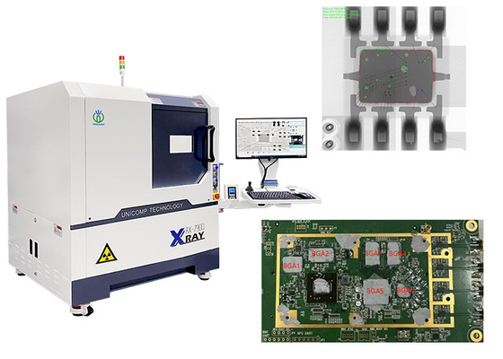 90kV σε μη απευθείας σύνδεση μηχανή Unicomp AX7900 ακτίνας X PCB για τις συγκολλώντας σφαίρες ολοκληρωμένου κυκλώματος &amp; BGA