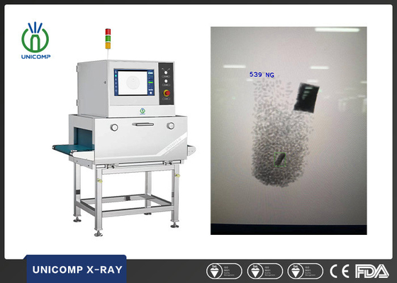 Μηχανή ανίχνευσης ξένων υλών 80kv Unicomp Ray X Machine για μεταλλικά πέτρινα γυαλιά