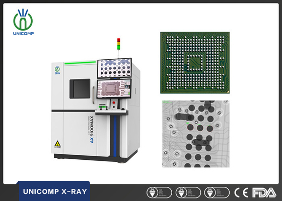 Η συσκευή ακτινογραφίας με ακτίνες Χ του SMT PCB Unicomp AX9100MAX Μεγάλη ανάλυση μικρών εστίασης μεγέθους για BGA κενά και επιθεώρηση πάστες συγκόλλησης