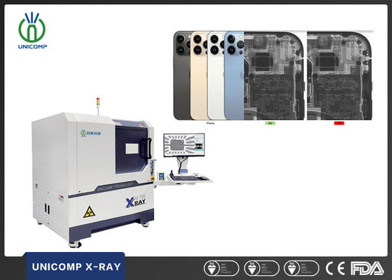 SMT PCB Μηχανή ακτινογραφίας υψηλής ανάλυσης Μικρόνια Στόχος Σημείο Μεγέθους Unicomp AX7900 Για κινητό τηλέφωνο Εσωτερική ποιότητα και ρήξεις Επιθεώρηση