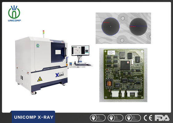 Μηχανή ακτίνων Χ 90kv υψηλής ανάλυσης Unicomp AX7900 με σωλήνα 5um για δοκιμή καμπυλότητας καλωδίων BGA