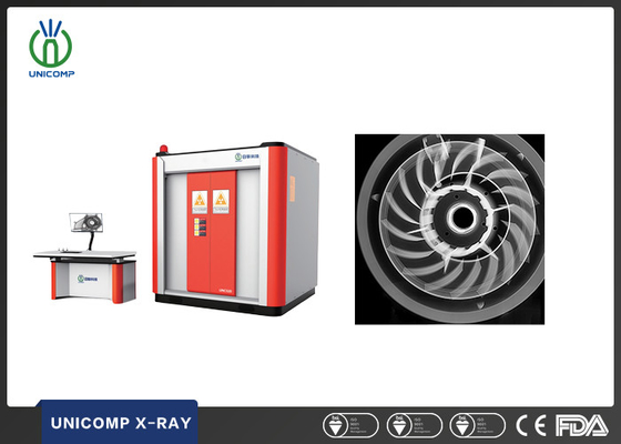 Η ακτινογραφία UNC320 της Unicomp εντοπίζει ελαττώματα σε αεροδιαστημικά εξαρτήματα πεταμένης ύλης.