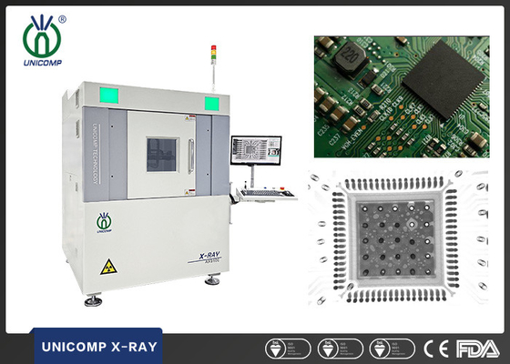 Αυτόματη μέτρηση Unicomp AX9100 με CNC τον εξοπλισμό ακτίνας X προγραμματισμού για την ποιότητα συγκόλλησης επανακυκλοφορίας PCBA BGA CSP QFN